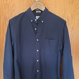Navy J.Crew Slim Fit Secret Wash Shirt in Medium